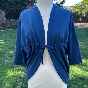 The North Face Cinched Waist Cocoon Cardigan in Blue | Size XS